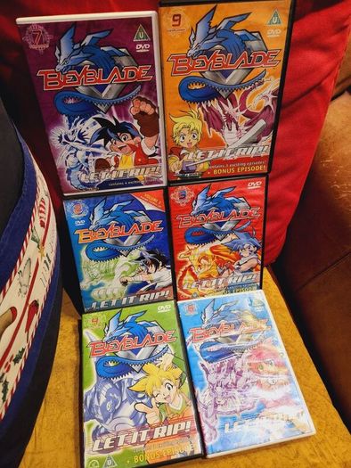 Beyblade Dvd's Volumes 2, 3, 4, 6, 7, 9 Rare