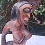 Early 20th Century Teak African Ceremonial Figure Image 3