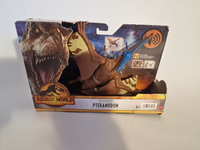 Jurassic World Dominion Roar Strikers Pteranodon - New (Damaged Box) Mattel HGP78