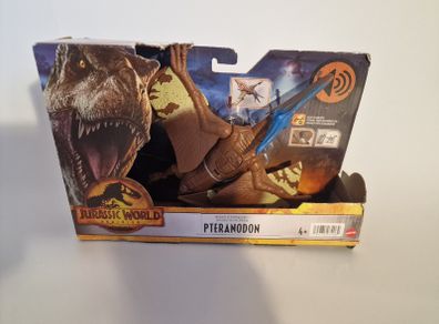 Jurassic World Dominion Roar Strikers Pteranodon - New (Damaged Box) Mattel HGP78