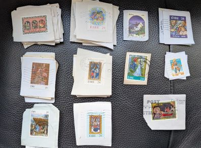 Used postage stamps
