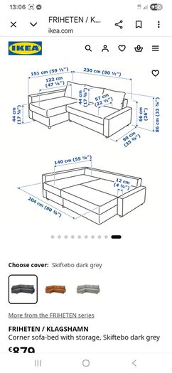 Blue Corner Couch, sleeping function
