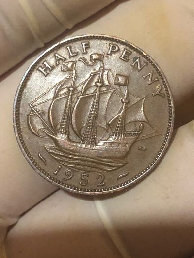 George VI half penny  x 36 Pictures