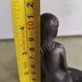 Vtg Nude Naked Woman Lady Girl Mermaid Rock Bronze Figurine Denmark Paperweight Image 3