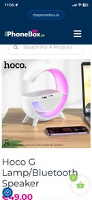 Speaker lamp with charging mat