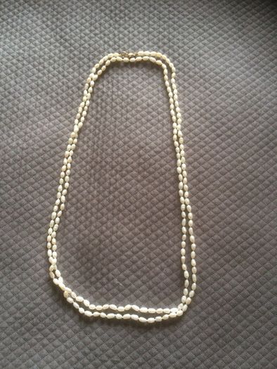 Gold Pearl Necklace