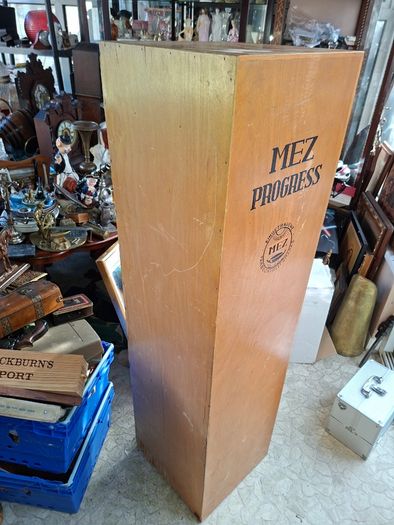 Beautiful Rare Old MEZ Progress Advertising Cabinet with Numbered Drawers 1 to 10 with Contents