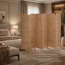 6 Panel Folding Room Divider  Natural Woven Privacy Screen 170 x 241 cm Image 2