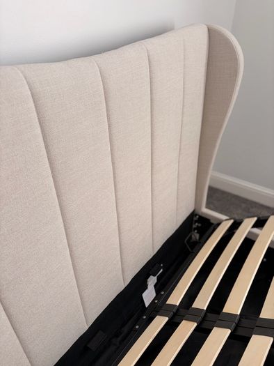 NEXT Double Ottoman Storage Bed + Orthopaedic Mattress