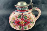Vintage Art Pottery Hand Painted Pitcher