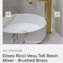 Eliseo Ricci brushed brass tap Image 7