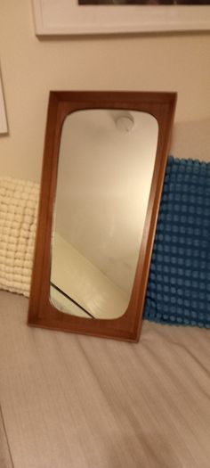 Beautiful Mid Century Teak framed mirror
