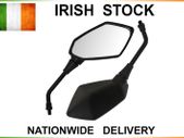 Angled Universal Motorcycle Mirrors 10mm