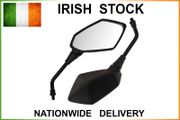 Angled Universal Motorcycle Mirrors 10mm