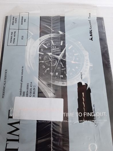 New vintage time magazine in wrapping