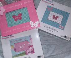3 x new girls picture frames