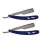 2X Barber Straight Cut Throat Salon Shaving Razor Shavette Rasoi Rasoirs Image 3