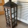 Very Tall Floor Standing Rustic Wooden Candle Holder Image 2