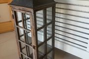 Very Tall Floor Standing Rustic Wooden Candle Holder
