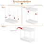 Brand New Puricon 2 Set Under Sink Shelf, 2 Tier Standing Shelf Kitchen Worktop Shelf Organizer Image 3