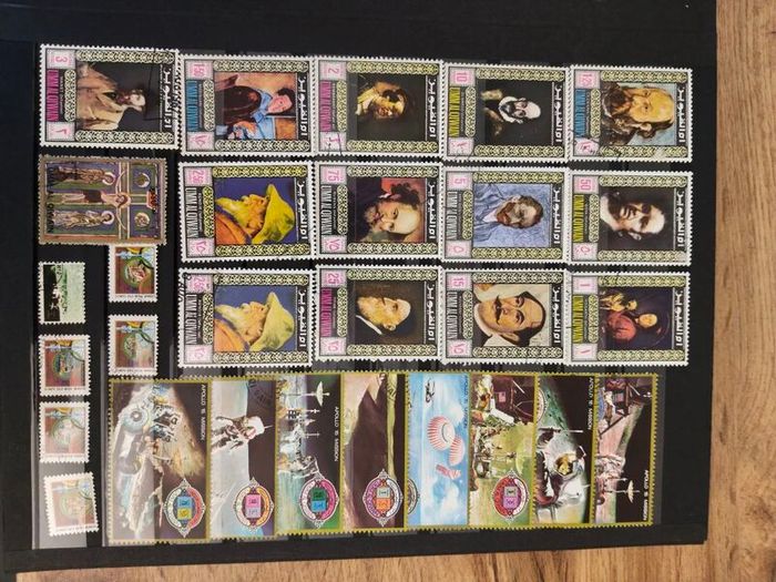 Stamp album collection