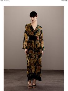 Zara velvet wrap style dress, new, size M,