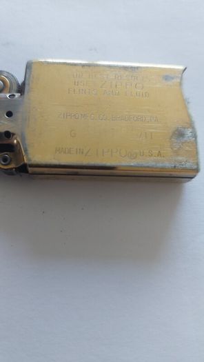 Zippo lighter.