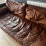 Leather 3 Seater Sofa Image 4
