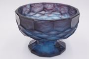Vintage George Davidson Blue Cloud Glass Bowl Model 697 - 1930s