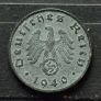 German third reich stamps and coin, 1 pfennig. Image 2