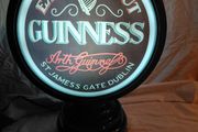 New Double Sided Rotating Guinness Bar Advert Light