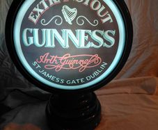 New Double Sided Rotating Guinness Bar Advert Light