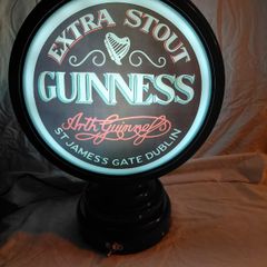 New Double Sided Rotating Guinness Bar Advert Light