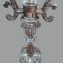 PAIR of large antique 19thC. silver plated 3 arm candelabra Image 4