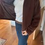 Rust faux fur jacket Image 6