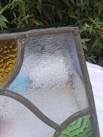 1920's Stained Glass Lamp/Porch Shade