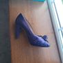 Clarks Purple Satin Heels Image 4