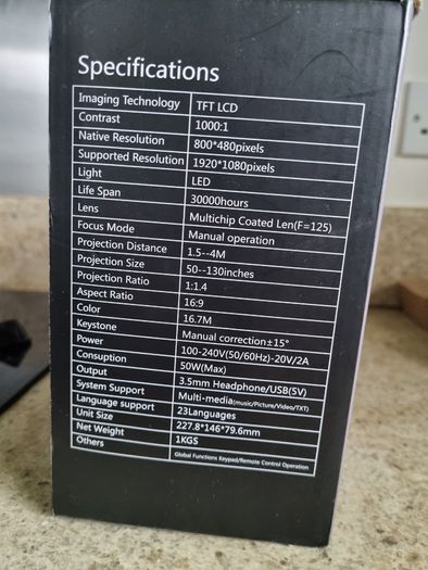 LED High Resolution Projector