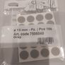 100 adhesive grey screw caps / cabinet or shelves hole coverers - 13mm Image 6