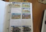 call card collection in folder