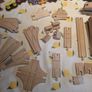 200-piece BRIO wooden train track and trains set Image 4