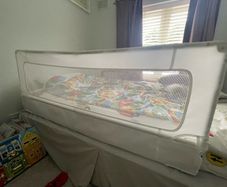 Tall bed safety rail