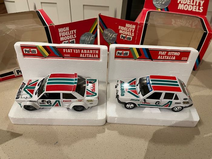 Fiat Rally Alitalia 1/25 Rare Polistil