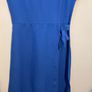 Blue Wrap Front Dress Size S! Image 2