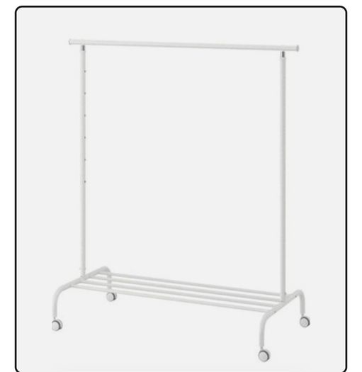 Free Clothes Rail - Clothed Rack (read Description) Blent And Missing Screws