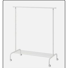 Free Clothes Rail - Clothed Rack (read Description) Blent And Missing Screws