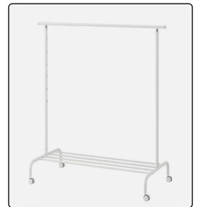 Free Clothes Rail - Clothed Rack (read Description) Blent And Missing Screws
