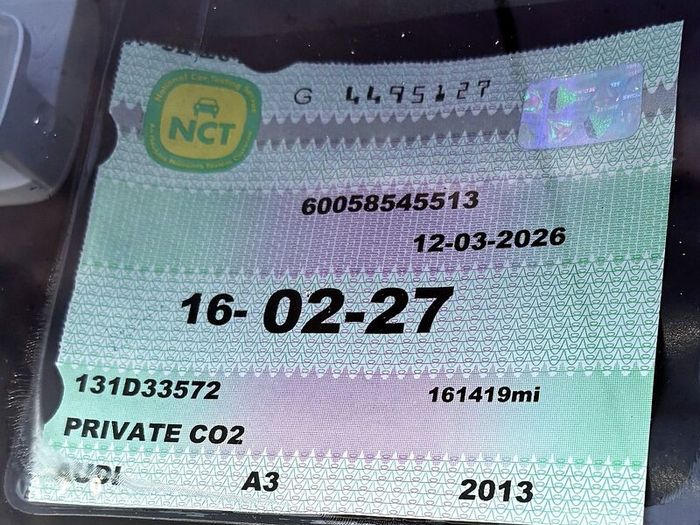 2013 Audi A3 Sportback 1.6 TDI, NCT Feb 2027