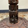 African Carved Stand or Column with Marble Top Image 5