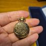 Vintage Small Bronze Quartz Pocket Watch Image 2